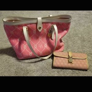 *LABOR DAY SALE" Pink Dooney & Bourke Bag & Wallet
